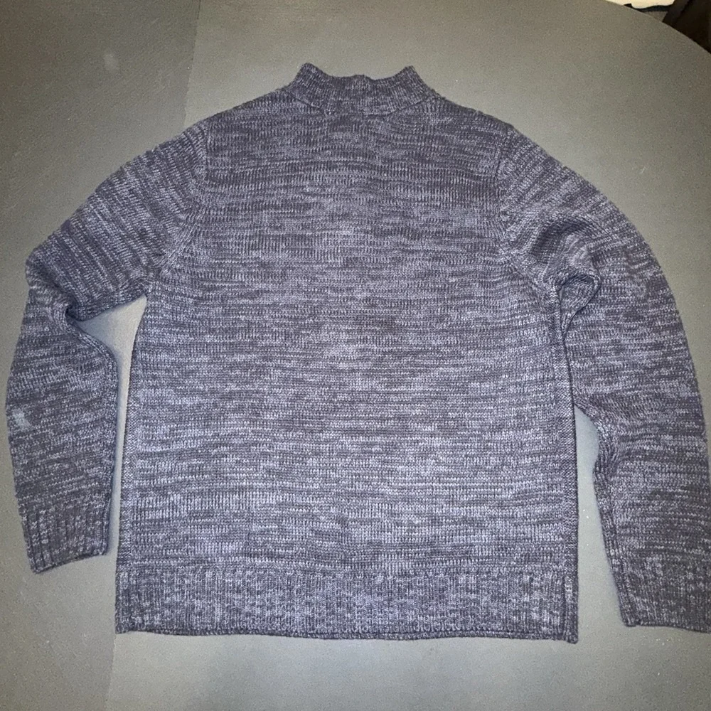 Eight Bell Men's Knitted Quarter Zip Up Pullover Sweater in Navy Blue‎ NWT Dad